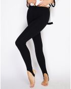 Leggings Philipa in misto seta neri