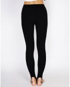 Leggings Philipa in misto seta neri