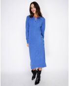 Robe en Cachemire mélangé Nina bleu royal