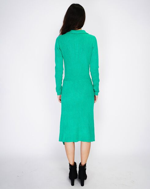 Robe en Cachemire mélangé Nina vert virid