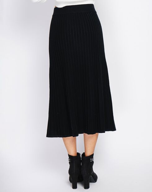 Gonna Peneloppe nera in misto cashmere