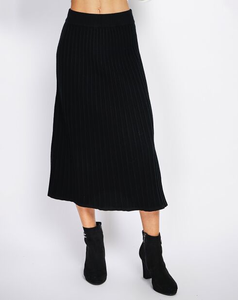 Gonna Peneloppe nera in misto cashmere