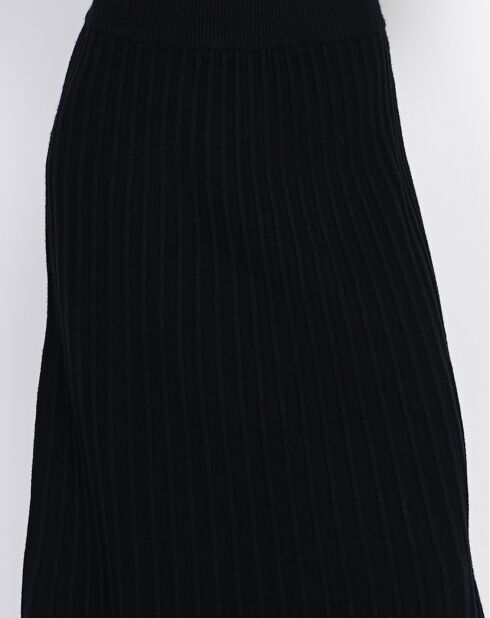 Gonna Peneloppe nera in misto cashmere