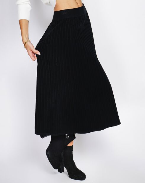 Gonna Peneloppe nera in misto cashmere