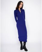 Robe en Cachemire mélangé Eliane bleu nuit