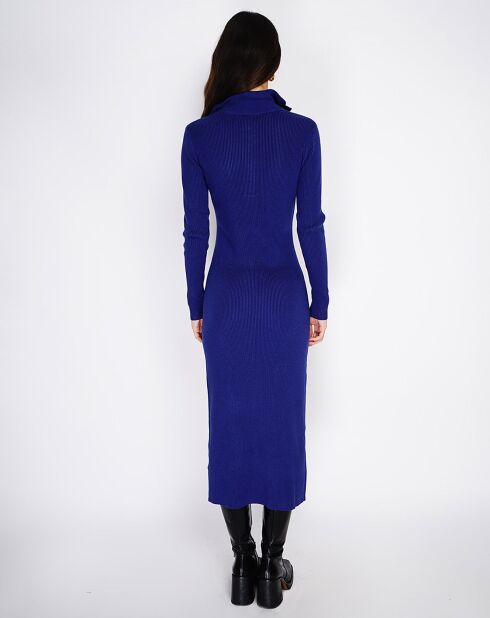 Robe en Cachemire mélangé Eliane bleu nuit