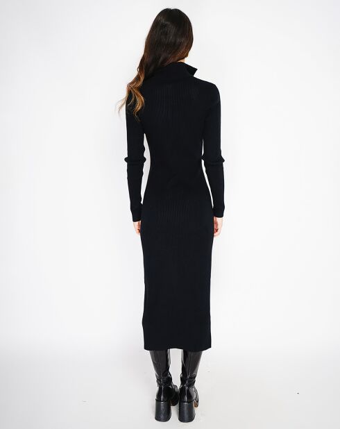 Robe en Cachemire mélangé Eliane noire