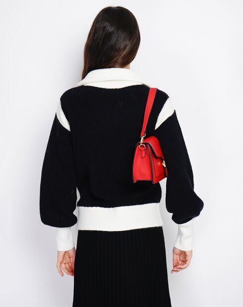 Cardigan Claudia nero in misto cashmere