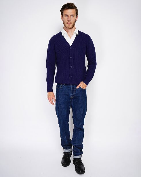 Cardigan en Cachemire mélangé Jules bleu nuit
