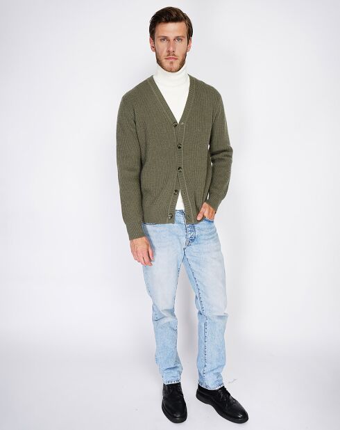 Cardigan en Cachemire mélangé Jules kaki