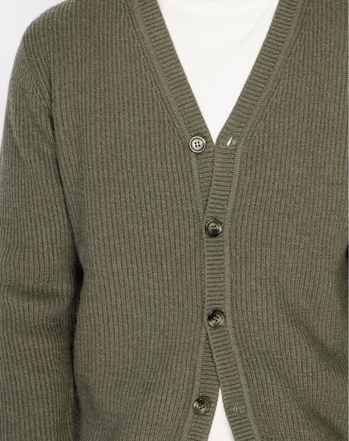 Cardigan en Cachemire mélangé Jules kaki