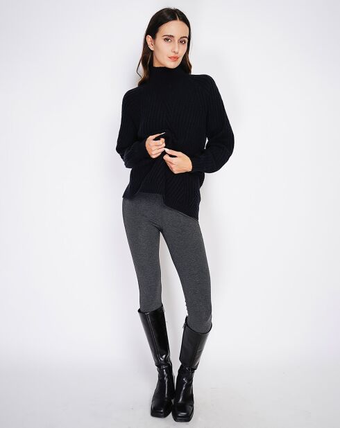 Tunique en Cachemire mélangé Alizée noire