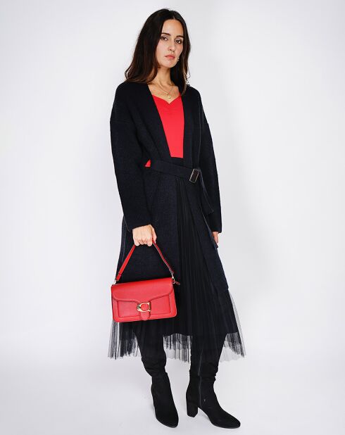 Cardigan Edwige in misto cashmere nero