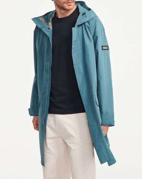 Parka longue à capuche hydro