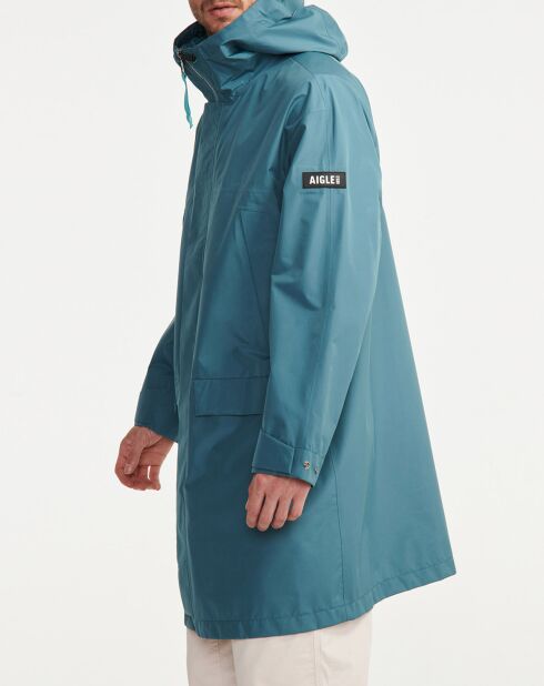 Parka longue à capuche hydro