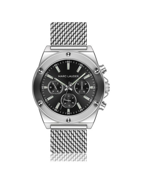 Montre Homme Mykonos Quartz en Acier argentée