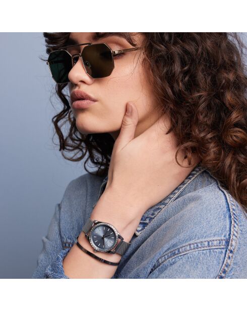 Montre Femme Ankara Quartz en Acier argentée