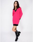 Robe en Cachemire & Soie mélangés Yvana fuchsia