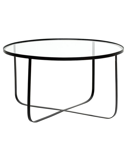 Table basse Harper noire - D.80xH.43 cm