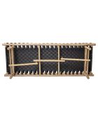 Méridienne en Bambou Vida noire - L.190xH.40xW.70 cm