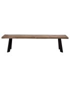 Banc Raw marron - L.190xH.47xW.37 cm
