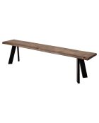Banc Raw marron - L.190xH.47xW.37 cm