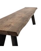 Banc Raw marron - L.190xH.47xW.37 cm