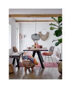 Banc Raw marron - L.190xH.47xW.37 cm