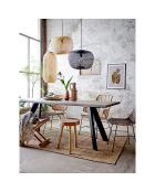 Lampe à suspension en Bambou Rodi noire - D.42xH.30 cm