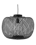 Lampe à suspension en Bambou Rodi noire - D.42xH.30 cm