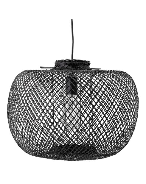 Lampe à suspension en Bambou Rodi noire - D.42xH.30 cm