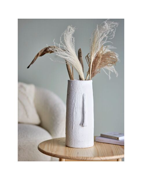 Vase Berican blanc - D.17.5xH.40 cm
