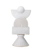 Décoration en Grès Beatrice blanche - L.14xH.27xW.13 cm
