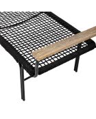 Banc Mundo noir - L.175xH.50xW.50 cm