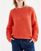 Pull en maille fantaisie harissa
