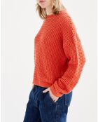 Pull en maille fantaisie harissa
