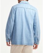 Surchemise en denim light bleach