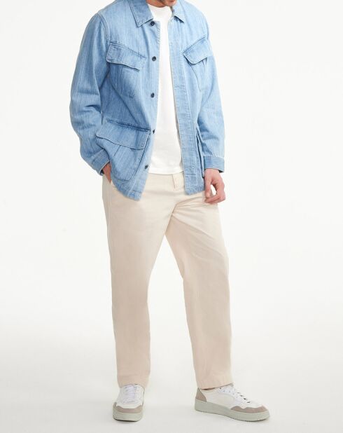 Surchemise en denim light bleach