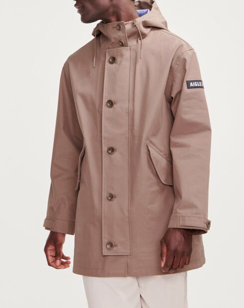 Parka à capuche cappuccino
