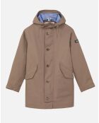 Parka à capuche cappuccino