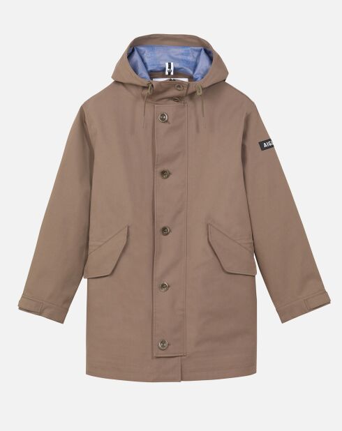 Parka à capuche cappuccino