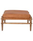 Tabouret en Cuir Aisya naturel - L.84xH.51xW.84 cm