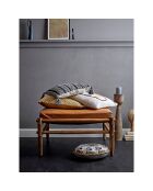 Tabouret en Cuir Aisya naturel - L.84xH.51xW.84 cm