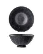 4 Bols en Porcelaine Yoko noirs - D.13.5xH.6.5 cm