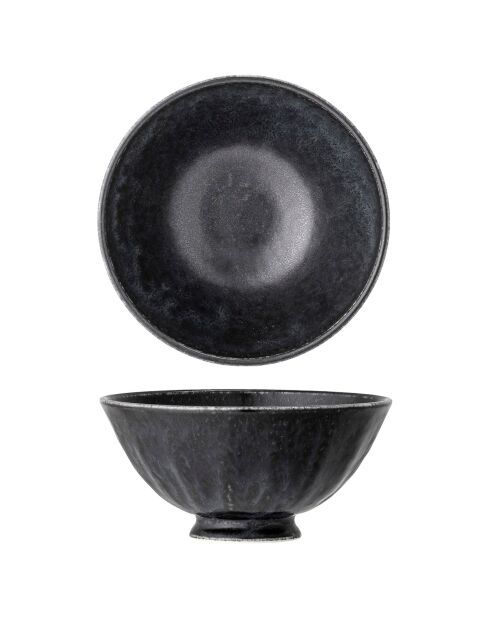 4 Bols en Porcelaine Yoko noirs - D.13.5xH.6.5 cm