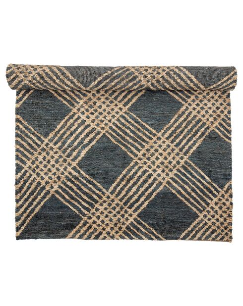 Tapis en Jute Cat noir - L.245xW.150 cm