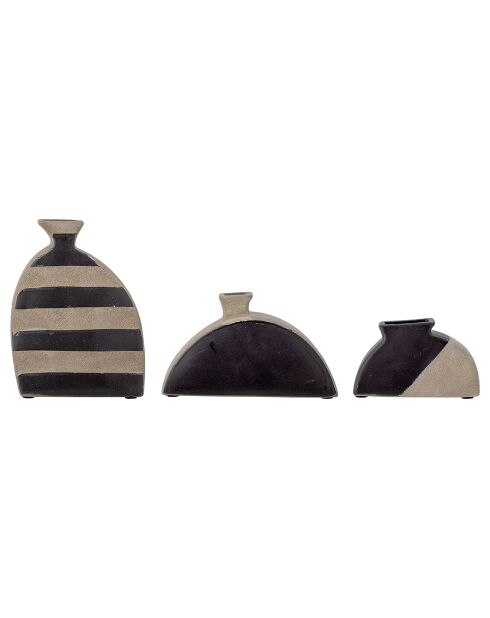 3 Vases Nezha noirs