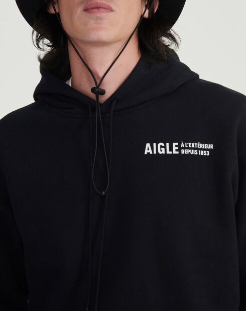 Sweat à capuche A l'Extérieur depuis 1853 noir