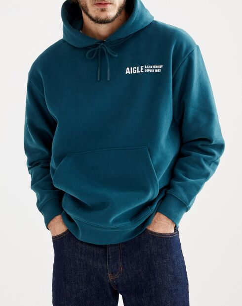 Sweat à capuche A l'Extérieur depuis 1853 storm blue