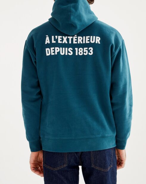 Sweat à capuche A l'Extérieur depuis 1853 storm blue